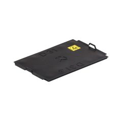   Zsanér nélküli fedél megerősített ládákhoz, 300x200 mm, Fekete