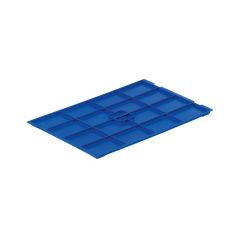   Zsanér nélküli fedél megerősített ládákhoz, 600x400 mm, kék (RAL5003)
