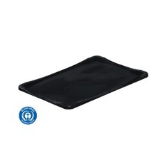 Fedél 400x300 mm Basicline, Fekete