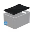 Fedél 400x300 mm Basicline, Fekete