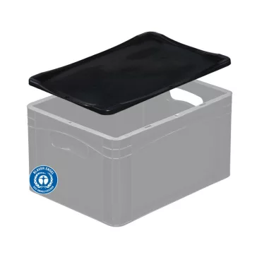 Fedél 400x300 mm Basicline, Fekete