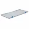 Csuklós fedél 600x400 mm Basicline rögzítő alkatrészekkel, Szürke
