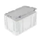 Csuklós fedél 600x400 mm Silverline, Szürke