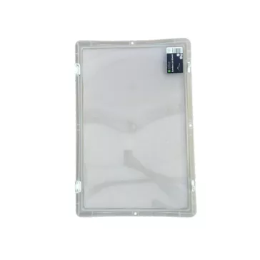   Csuklós fedél 400x300 mm Basicline, rögzítő alkatrészekkel, Átlátszó