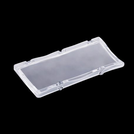 Csuklós fedél 400x300 mm Basicline, rögzítő alkatrészekkel, Átlátszó