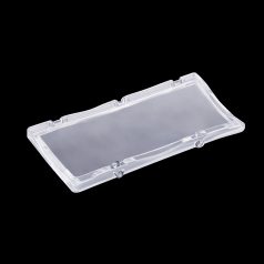   Csuklós fedél 600x400 mm Basicline rögzítő alkatrészekkel, Átlátszó