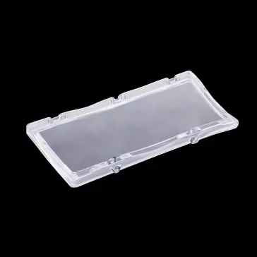   Csuklós fedél 600x400 mm Basicline rögzítő alkatrészekkel, Átlátszó