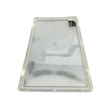   Csuklós fedél 600x400 mm Basicline rögzítő alkatrészekkel, Átlátszó