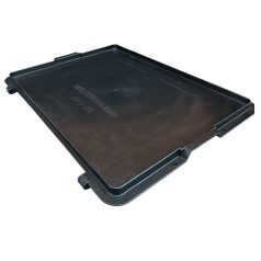 Zárófedél EF-D 43 S fekete, PPL, 400 x 300 mm