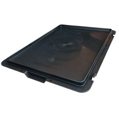 Zárófedél EF-D 43 H fekete, PPL, 400 x 300 mm