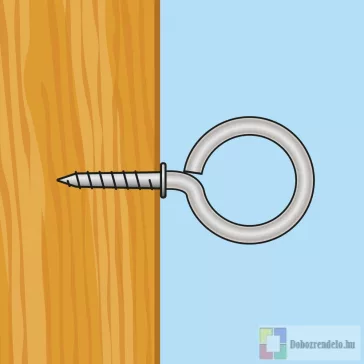 Szemescsavar - 19 x 40 mm - 15 db / csomag