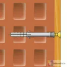 Tipli + csavar - 10 x 80 mm - 10 db / csomag