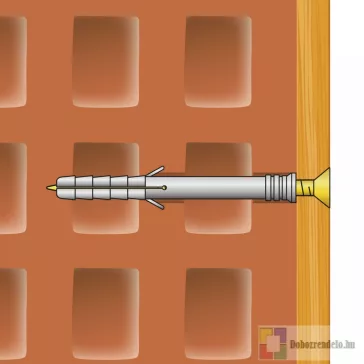 Tipli + csavar - 10 x 80 mm - 10 db / csomag
