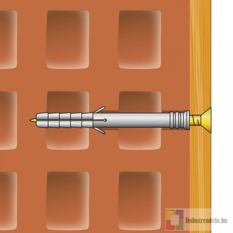 Tipli + csavar - 10 x 80 mm - 10 db / csomag