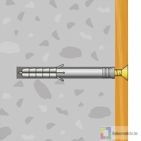 Tipli + csavar - 10 x 80 mm - 10 db / csomag
