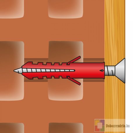 Tipli + csavar - 8 x 40 mm - 15 db / csomag