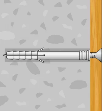Beütődűbel - 6 x 40 mm - 10 db / csomag