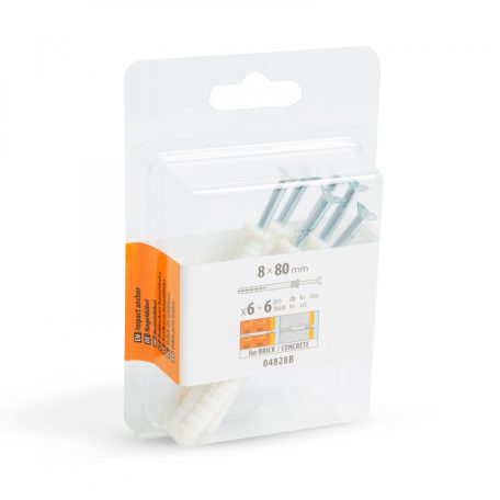 Beütődűbel - 8 x 80 mm - 6 db / csomag