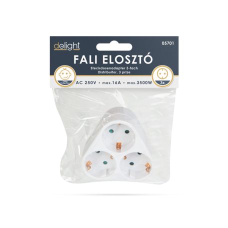 3-as fali elosztó - földelt