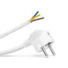 Hálózati szerelhető tápkábel dugóval - 5 m kábellel - 3 x 1,5 mm² - fehér 