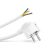 Hálózati szerelhető tápkábel dugóval - 5 m kábellel - 3 x 1,5 mm² - fehér 