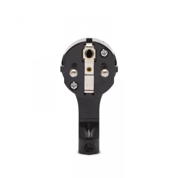 Lengő dugó 250V~50Hz / 16A fekete 90°-os