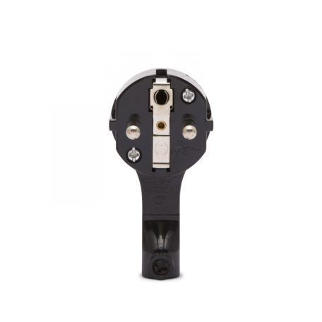 Lengő dugó 250V~50Hz / 16A fekete 90°-os