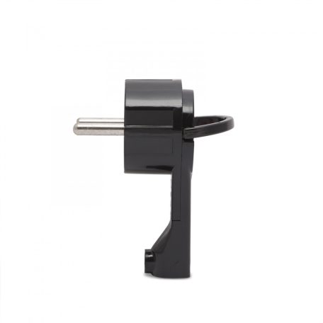 Lengő dugó 250V~50Hz / 16A fekete 90°-os