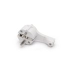 Lengő dugó 250V~50Hz / 16A fehér 90°-os