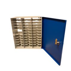 Mobiltelefon tároló szekrény 35 db telefon tárolására