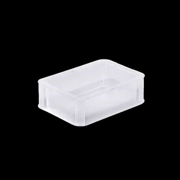 Basicline Euro láda 200x150x70 mm, alja és oldala zárt, Átlátszó Basicline Euro láda 200x150x70 mm, alja és oldala zárt, Átlátszó