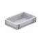 Basicline Euro láda 300x200x70 mm, alja és oldala zárt, Szürke