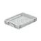 Basicline Euro láda 400x300x70 mm, perforált, Szürke