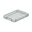 Basicline Euro láda 400x300x70 mm, perforált, Szürke