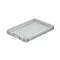 Basicline Euro láda 600x400x70 mm, perforált, Szürke