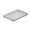 Basicline Euro láda 600x400x70 mm, perforált, Szürke