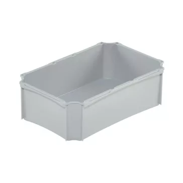Ládaosztó doboz Euro ládához, 1/4, hosszanti, szürke