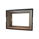 Összecsukható rátétkeret FR 840, PP, szürke - Méret 800 X 600 X 450 mm - 2. osztályú