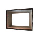 Összecsukható rátétkeret FR 840, PP, szürke - Méret 800 X 600 X 450 mm - 2. osztályú