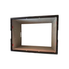   Összecsukható rátétkeret FR 840, PP, szürke - Méret 800 X 600 X 450 mm - 2. osztályú