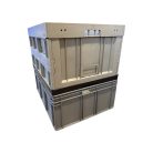 Összecsukható rátétkeret FR 840, PP, szürke - Méret 800 X 600 X 450 mm - 2. osztályú