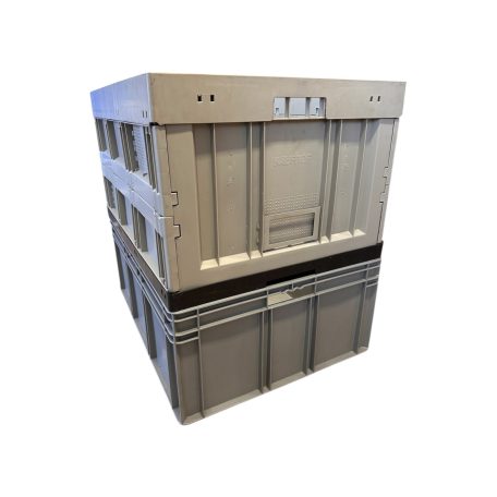 Összecsukható rátétkeret FR 840, PP, szürke - Méret 800 X 600 X 450 mm - 2. osztályú