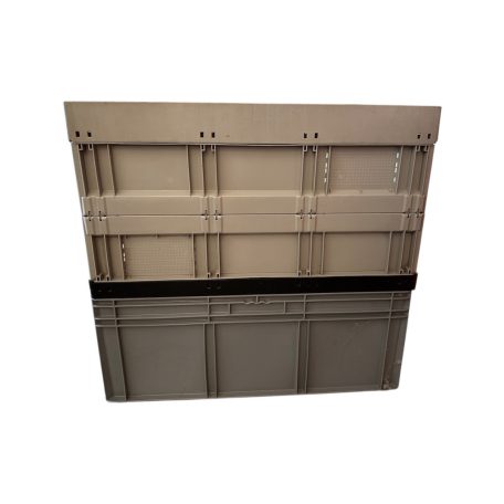 Összecsukható rátétkeret FR 840, PP, szürke - Méret 800 X 600 X 450 mm - 2. osztályú