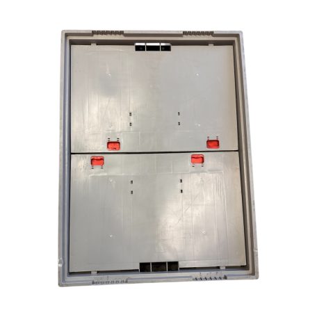 Összecsukható rátétkeret FR 840, PP, szürke - Méret 800 X 600 X 450 mm - 2. osztályú