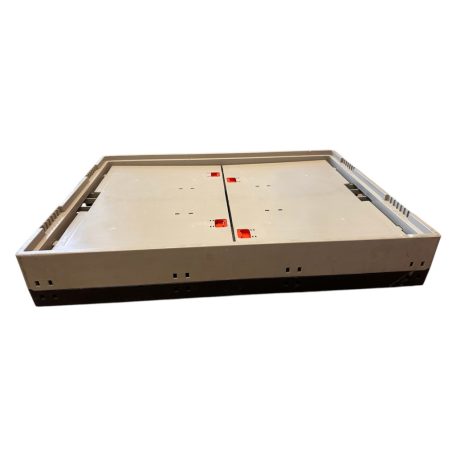 Összecsukható rátétkeret FR 840, PP, szürke - Méret 800 X 600 X 450 mm - 2. osztályú