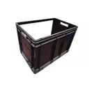 ESD SSi Schäfer Ef 6420 Fekete nyitott oldalú Euro láda A7 PPL - Méret 600 X 400 X 420 mm 