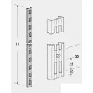 Element System Falsín 1500 mm Kétlyuksoros, Alu/Ezüst