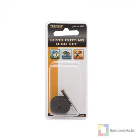 Vágókorongszett 18+1 db / bliszter