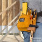 Bőr szerszám és szegtartó öv