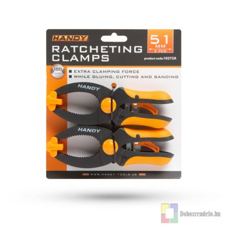 Szorító csipesz - 2" / 51 mm - 170 x 57 mm - 2 db